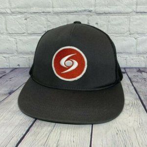 YUPOONG The Classics Hat Cap Snapback Black Gray Trucker Mesh Sew on Patch Logo